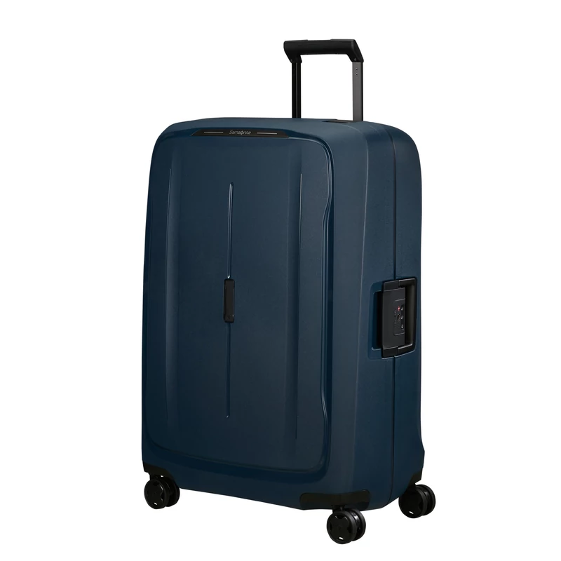 Samsonite Essens spinner 4-kerekes keményfedeles bőrönd 75 x 52 x 33 cm, sötétkék