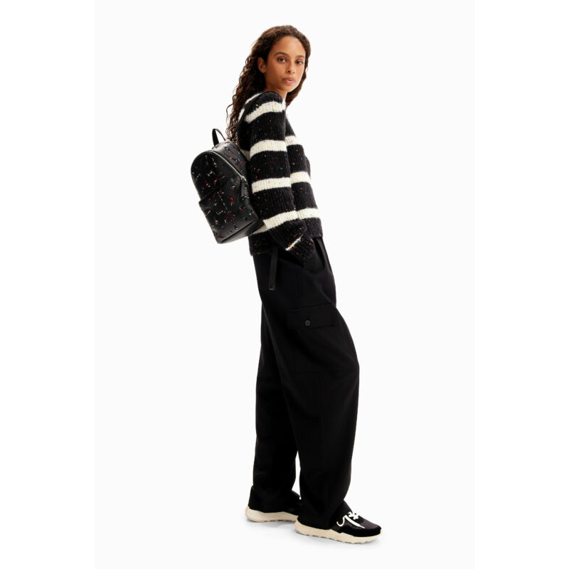 Desigual női divat hátizsák, Onyx Mombasa mini, fekete-színes