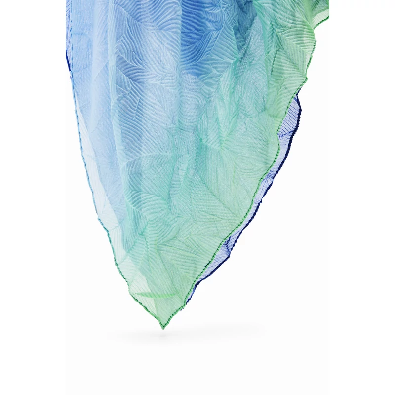 Desigual női divatsál, Flow Rectangle, kék