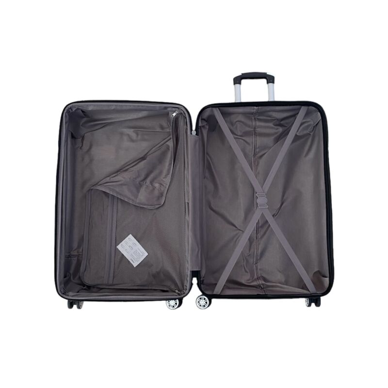 Madisson 4-kerekes keményfedeles bővíthető nagy bőrönd 77x50x30cm, sötétzöld