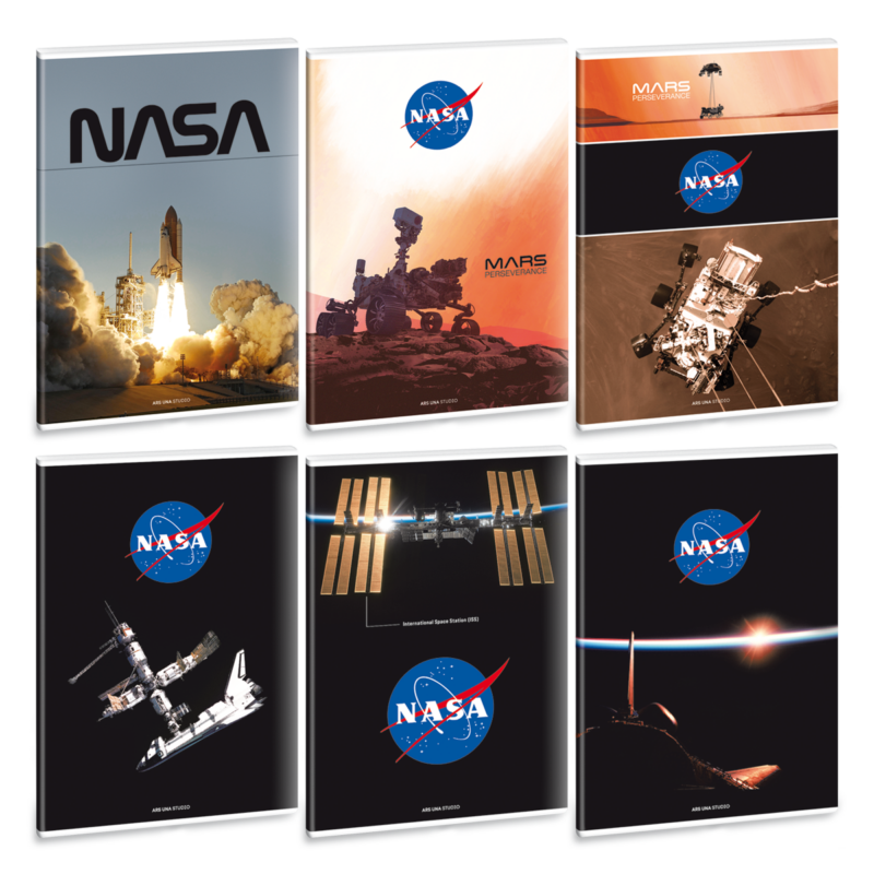 Ars Una NASA-1 A/4 extra kapcsos füzet-négyzethálós 