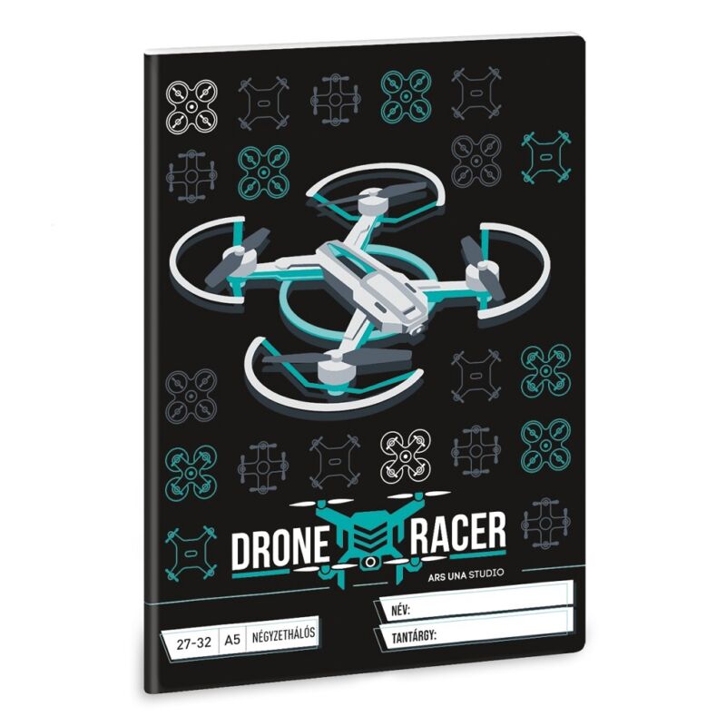 Ars Una Drone Racer A/5 négyzethálós füzet 27-32