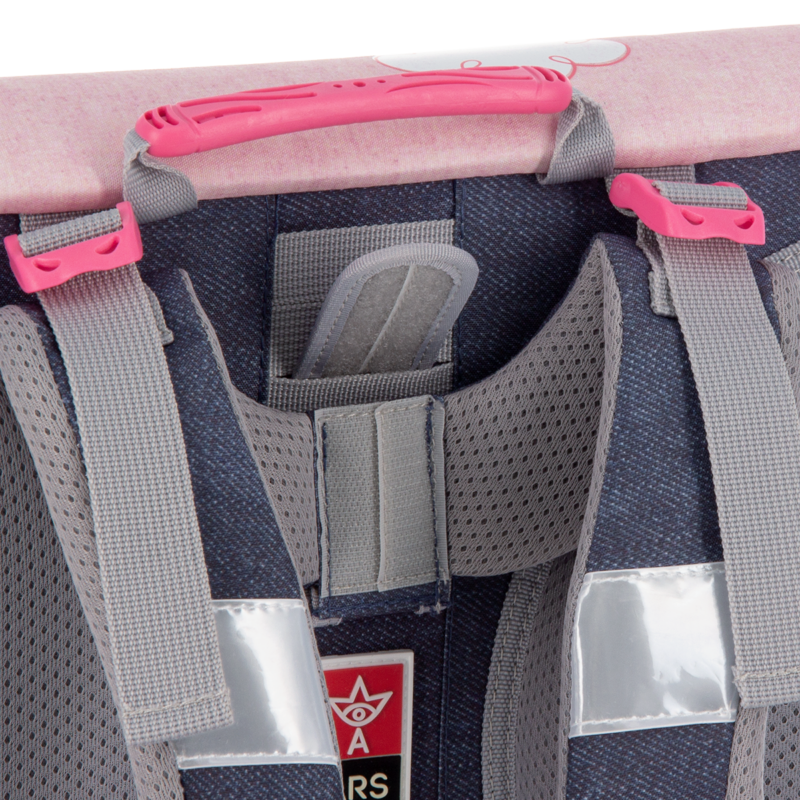 Ars Una Think-Pink kompakt easy mágneszáras iskolatáska pöttyös zsebes