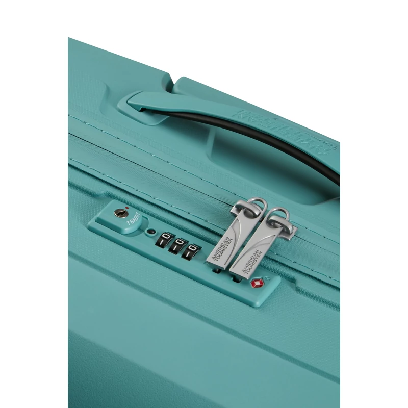 American Tourister AIRCONIC 4-kerekes keményfedeles kabinbőrönd 55x40x20cm, piszkos türkiz