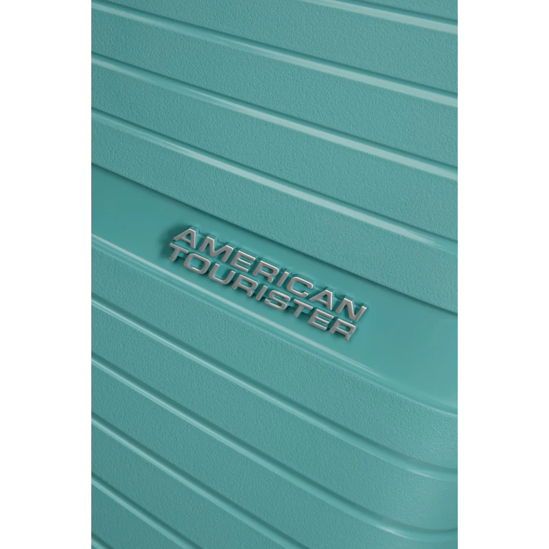 American Tourister AIRCONIC 4-kerekes keményfedeles kabinbőrönd 55x40x20cm, piszkos türkiz