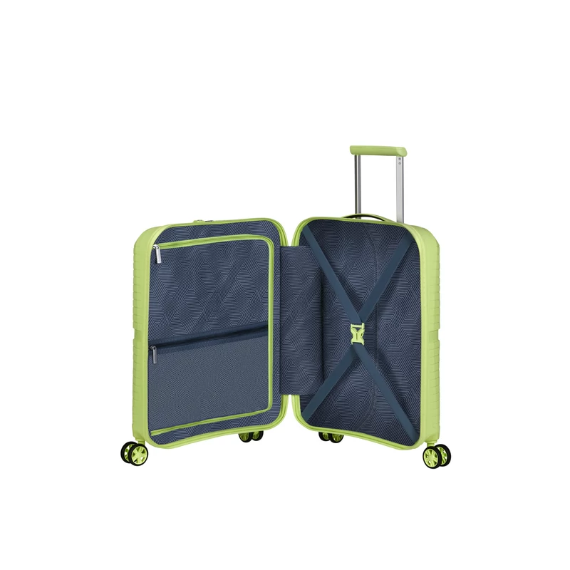 American Tourister AIRCONIC 4-kerekes keményfedeles kabinbőrönd 55x40x20cm, sárgás zöld