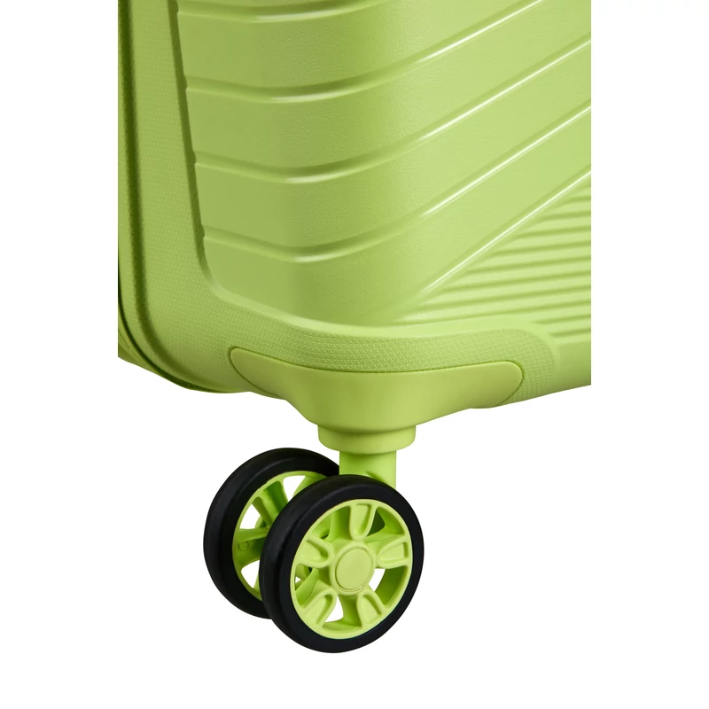 American Tourister AIRCONIC 4-kerekes keményfedeles kabinbőrönd 55x40x20cm, sárgás zöld