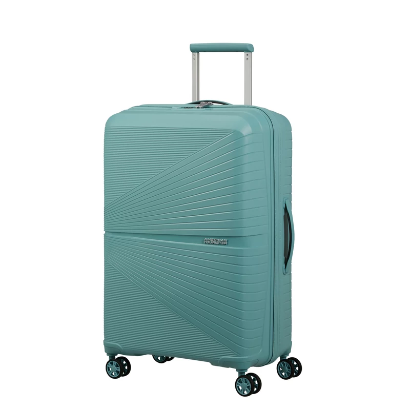 American Tourister AIRCONIC 4-kerekes keményfedeles bőrönd 67 x 44 x 26 cm, piszkos türkiz