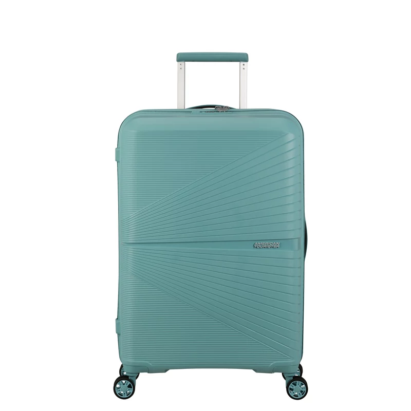 American Tourister AIRCONIC 4-kerekes keményfedeles bőrönd 67 x 44 x 26 cm, piszkos türkiz