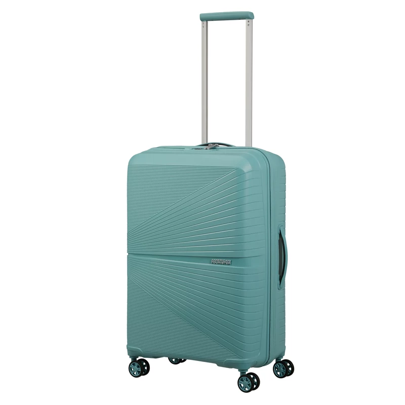 American Tourister AIRCONIC 4-kerekes keményfedeles bőrönd 67 x 44 x 26 cm, piszkos türkiz