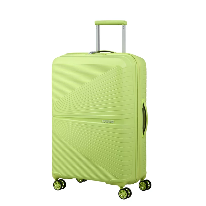 American Tourister AIRCONIC 4-kerekes keményfedeles bőrönd 67 x 44 x 26 cm, sárgás zöld
