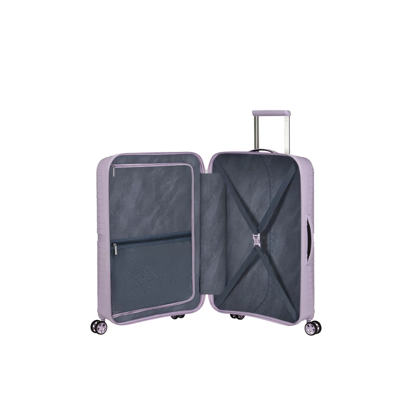 American Tourister AIRCONIC 4-kerekes keményfedeles bőrönd 67 x 44 x 26 cm, halvány lila