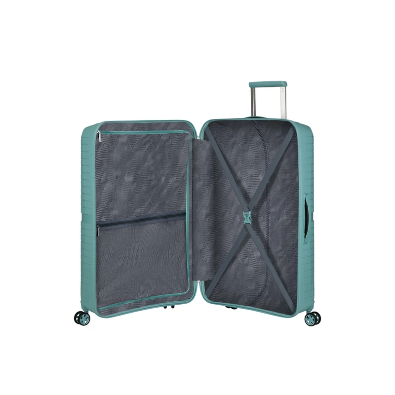 American Tourister AIRCONIC 4-kerekes keményfedeles bőrönd 77 x 49 x 31 cm, piszkos türkiz