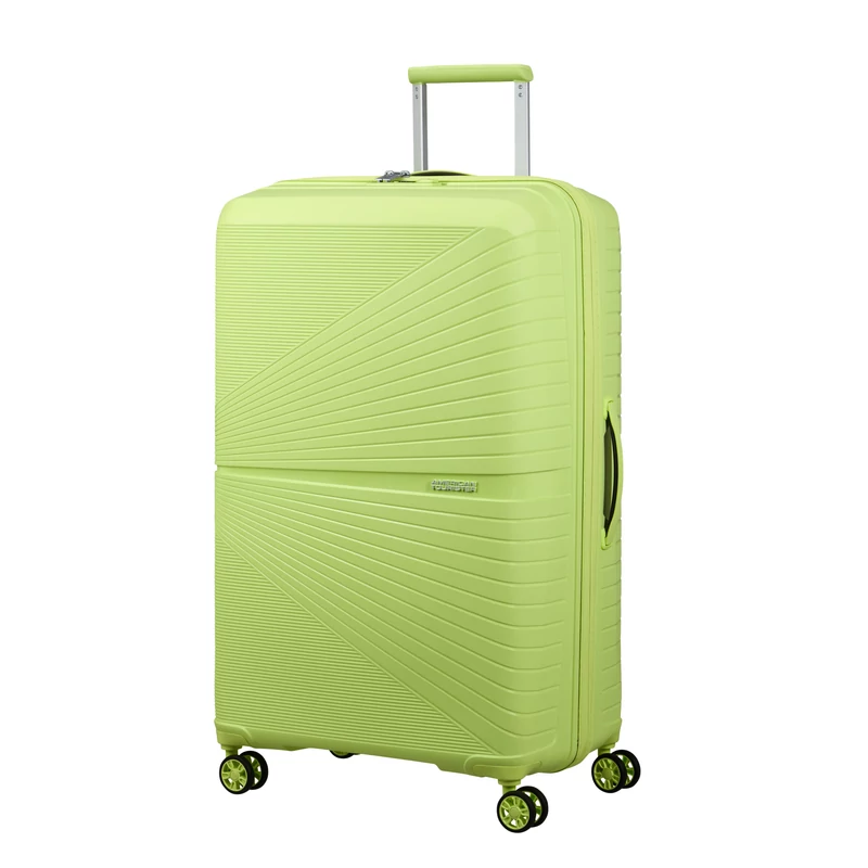 American Tourister AIRCONIC 4-kerekes keményfedeles bőrönd 77 x 49 x 31 cm, sárgás zöld