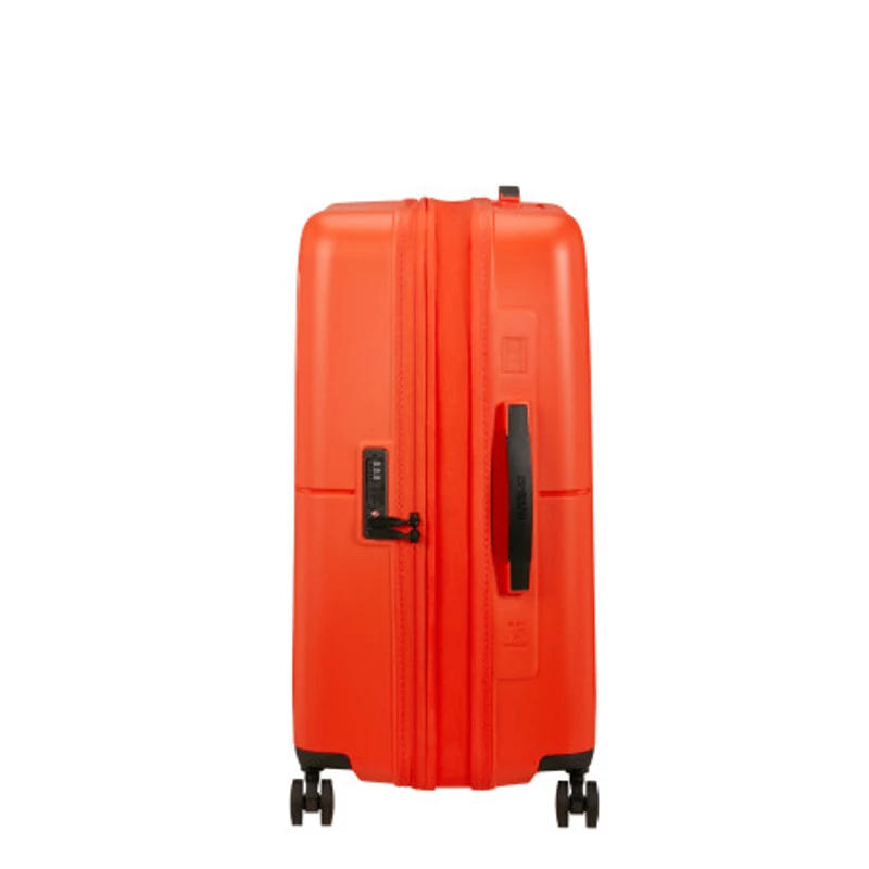 American Tourister Dashpop 4-kerekes keményfedeles bővíthető bőrönd 67 x 45 x 28/32 cm, narancsvörös