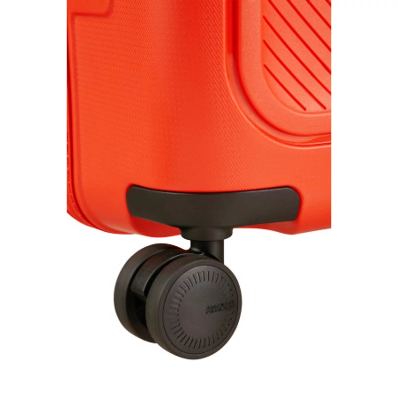 American Tourister Dashpop 4-kerekes keményfedeles bővíthető kabin bőrönd 55x40x20/23 cm, narancsvörös