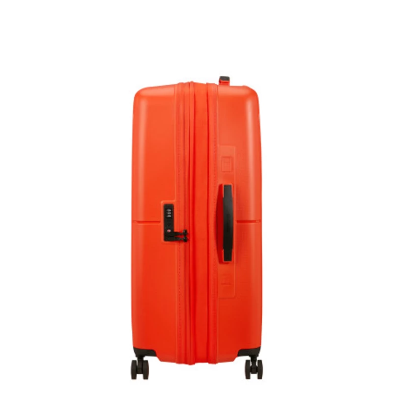 American Tourister Dashpop 4-kerekes keményfedeles bővíthető bőrönd 77 x 50 x 30/33 cm, narancsvörös