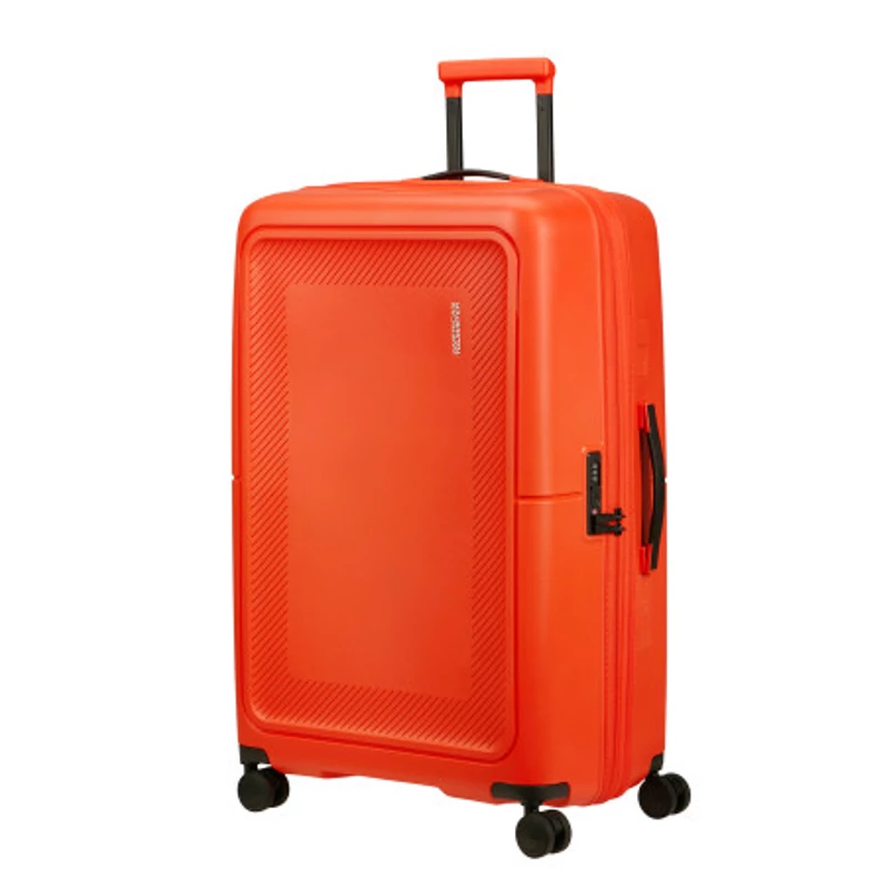 American Tourister Dashpop 4-kerekes keményfedeles bővíthető bőrönd 77 x 50 x 30/33 cm, narancsvörös