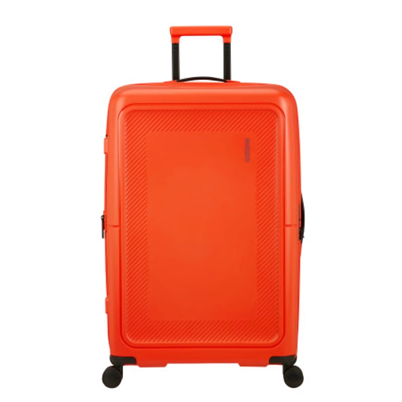American Tourister Dashpop 4-kerekes keményfedeles bővíthető bőrönd 77 x 50 x 30/33 cm, narancsvörös