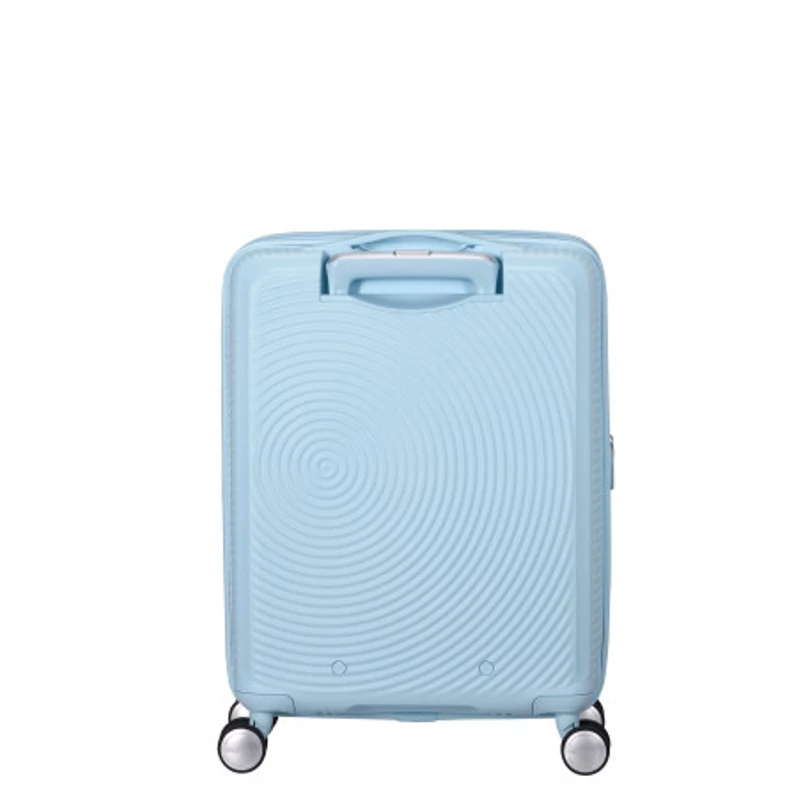 American Tourister Soundbox 4-kerekes keményfedeles bővíthető kabin bőrönd 55x40x20/23 cm, pasztell kék