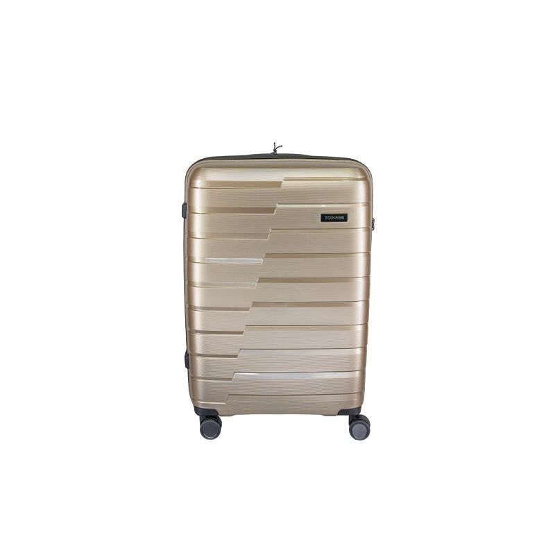 Touareg 4-kerekes keményfedeles bőrönd  67x27x46 cm, pezsgő