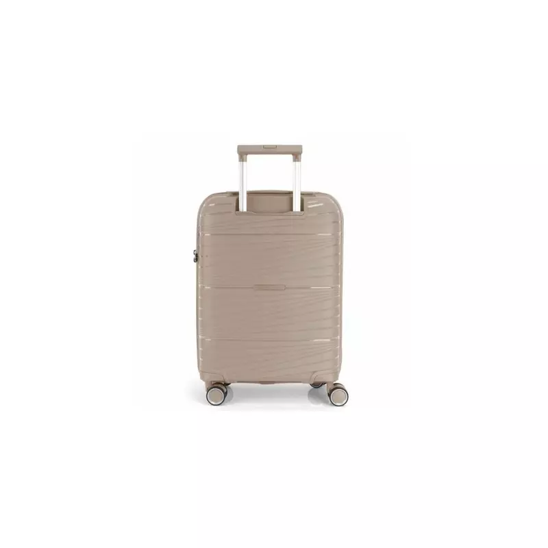 Gabol Kiba 4-kerekes Keményfedeles bőrönd, 76x49x31/35 cm, Bézs