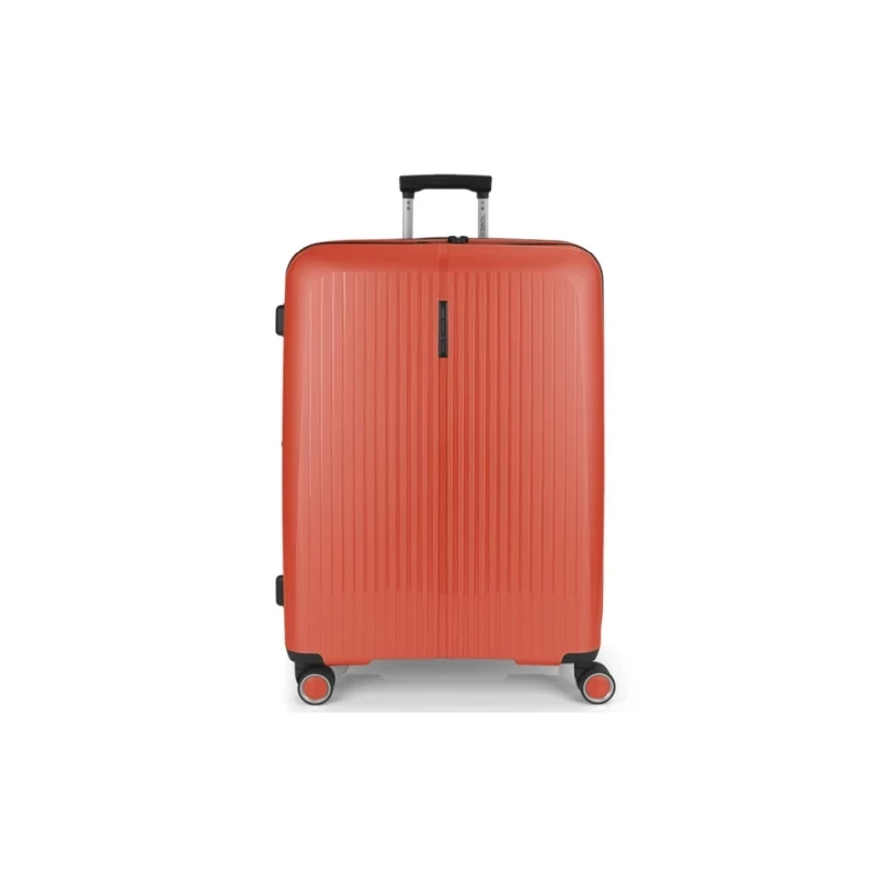 Gabol Brooklyn keményfedeles bővíthető 4 kerekű bőrönd 51x75x31/34 cm, korall
