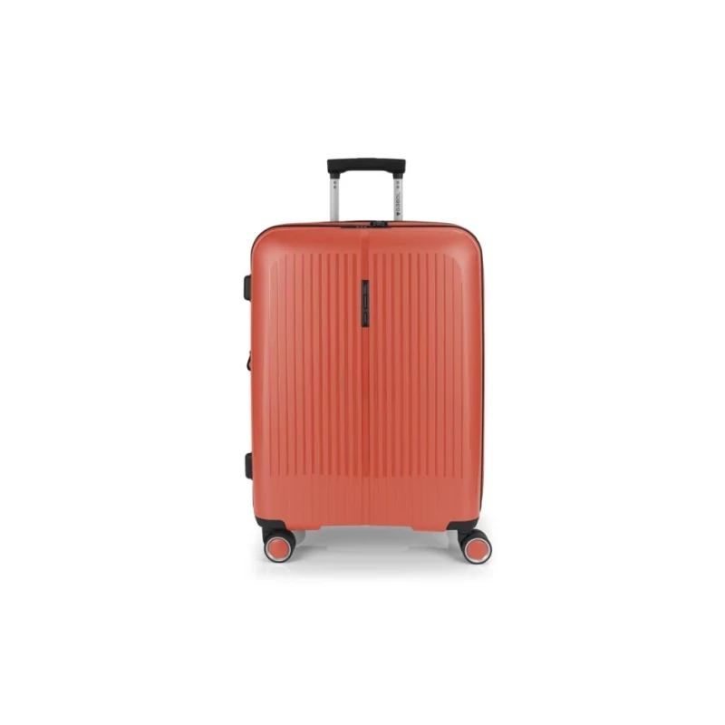 Gabol Brooklyn keményfedeles bővíthető 4 kerekű bőrönd 45x65x27/30 cm, korall