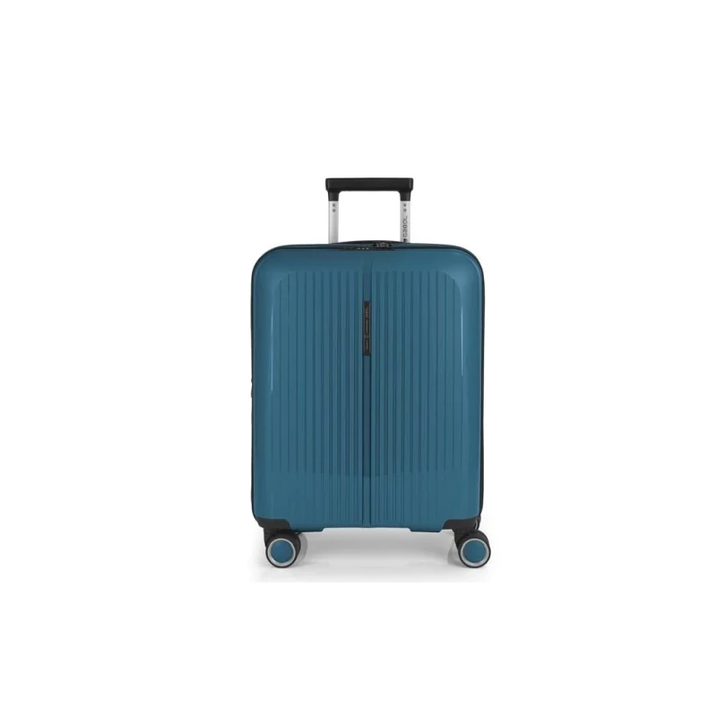 Gabol Brooklyn keményfedeles bővíthető 4 kerekű kabinbőrönd 55x40x22/25 cm, türkiz