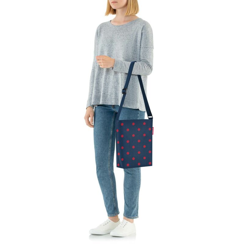 Reisenthel Shoulderbag S, mixed dots red