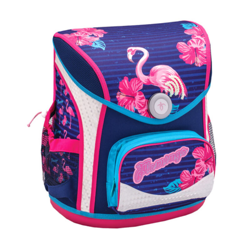 Belmil Cool Bag merev falú iskolatáska, Flamingo