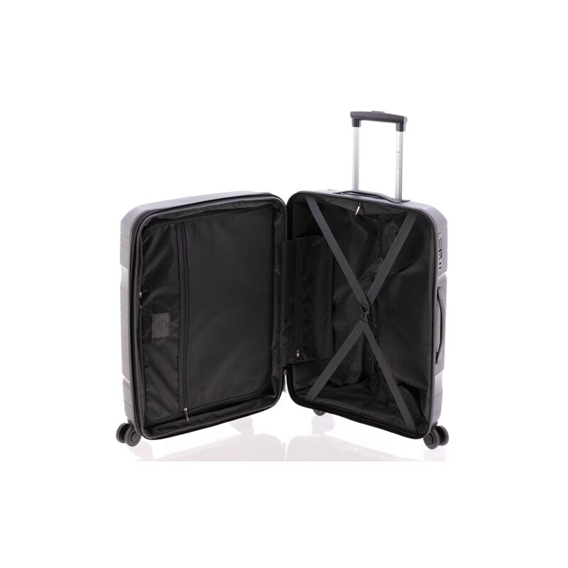 Gladiator BOXING 4-kerekes keményfedeles bővíthető bőrönd 67x46x27/31cm, világos rózsaszín