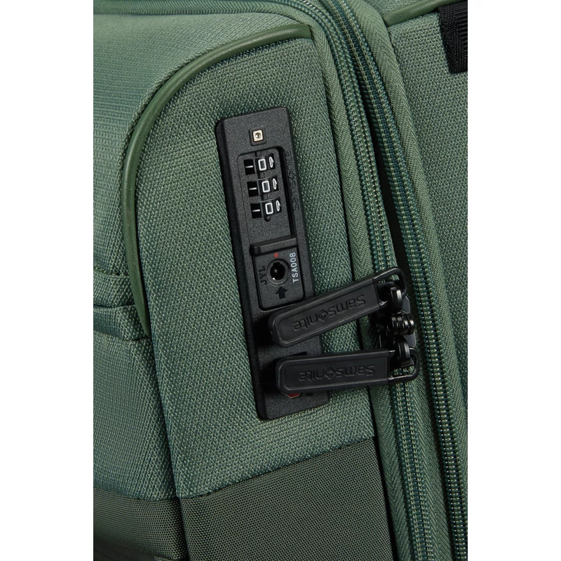 Samsonite Vaycay spinner 4-kerekes bővíthető kabin bőrönd 55 x 40 x 23/26 cm, khaki