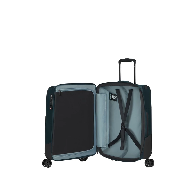 Samsonite Biz2Go TRVL spinner 4-kerekes bővíthető kabin bőrönd 55 x 40 x 20/23 cm, sötétkék