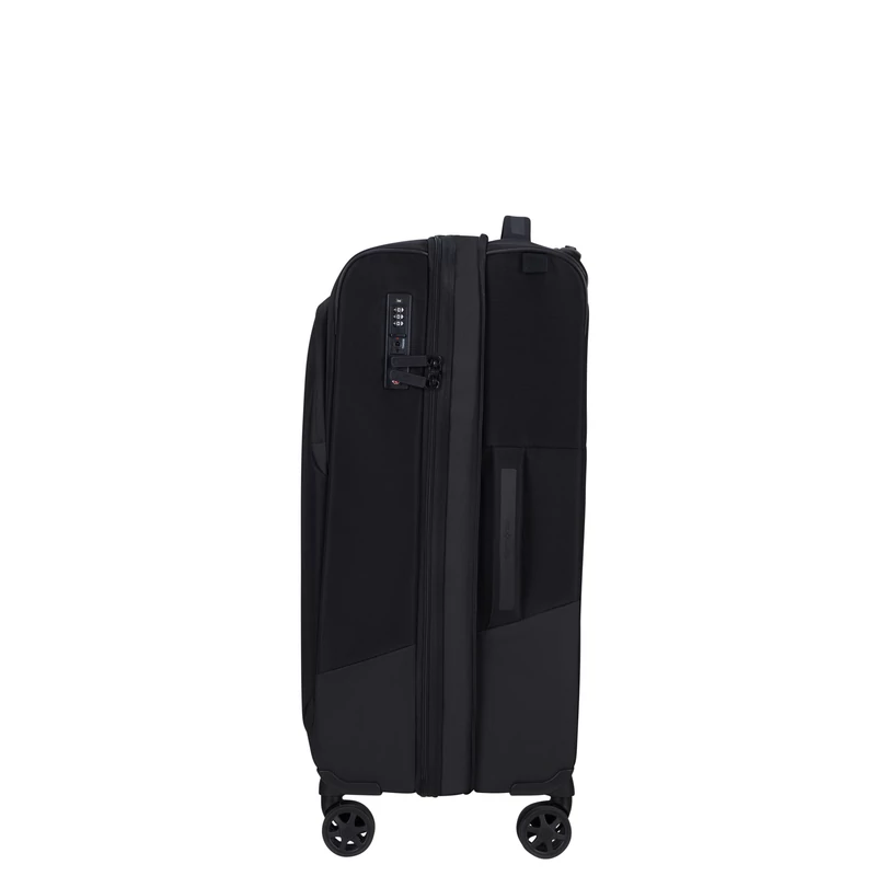 Samsonite Biz2Go TRVL spinner 4-kerekes bővíthető bőrönd 66 x 43 x 25/28 cm, fekete