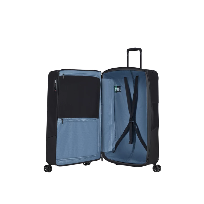 Samsonite Biz2Go TRVL spinner 4-kerekes bővíthető bőrönd 77 x 48 x 29/32 cm, fekete