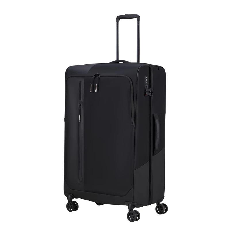 Samsonite Biz2Go TRVL spinner 4-kerekes bővíthető bőrönd 77 x 48 x 29/32 cm, fekete