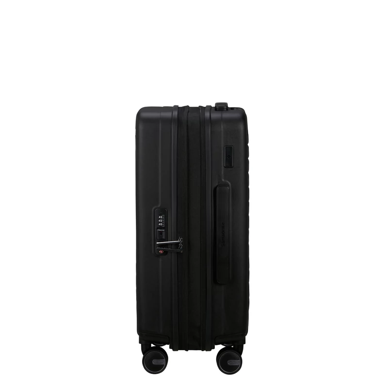 Samsonite Restackd spinner 4-kerekes keményfedeles bővíthető kabin bőrönd 55 x 40 x 20/23 cm, fekete