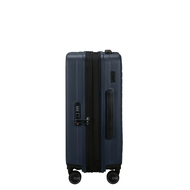 Samsonite Restackd spinner 4-kerekes keményfedeles bővíthető kabin bőrönd 55 x 40 x 20/23 cm, sötétkék