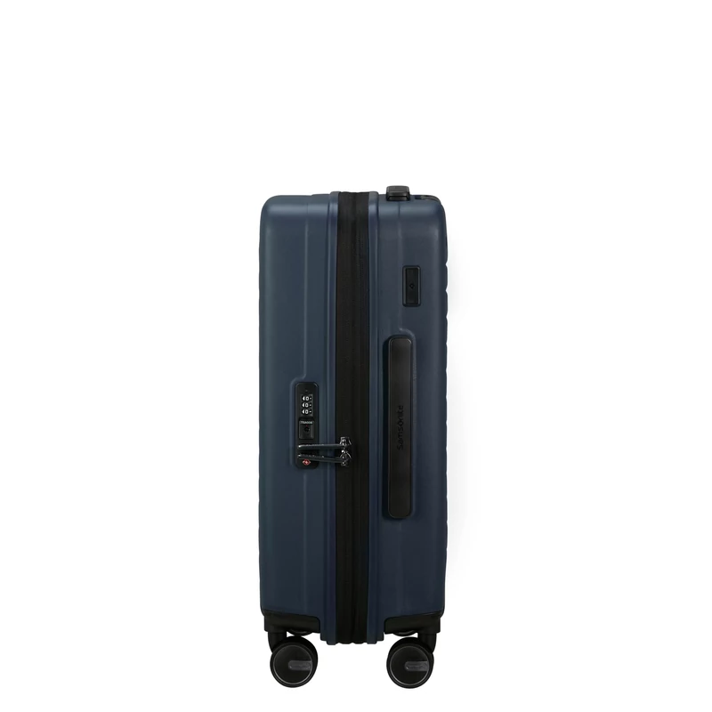 Samsonite Restackd spinner 4-kerekes keményfedeles bővíthető kabin bőrönd 55 x 40 x 20/23 cm, sötétkék
