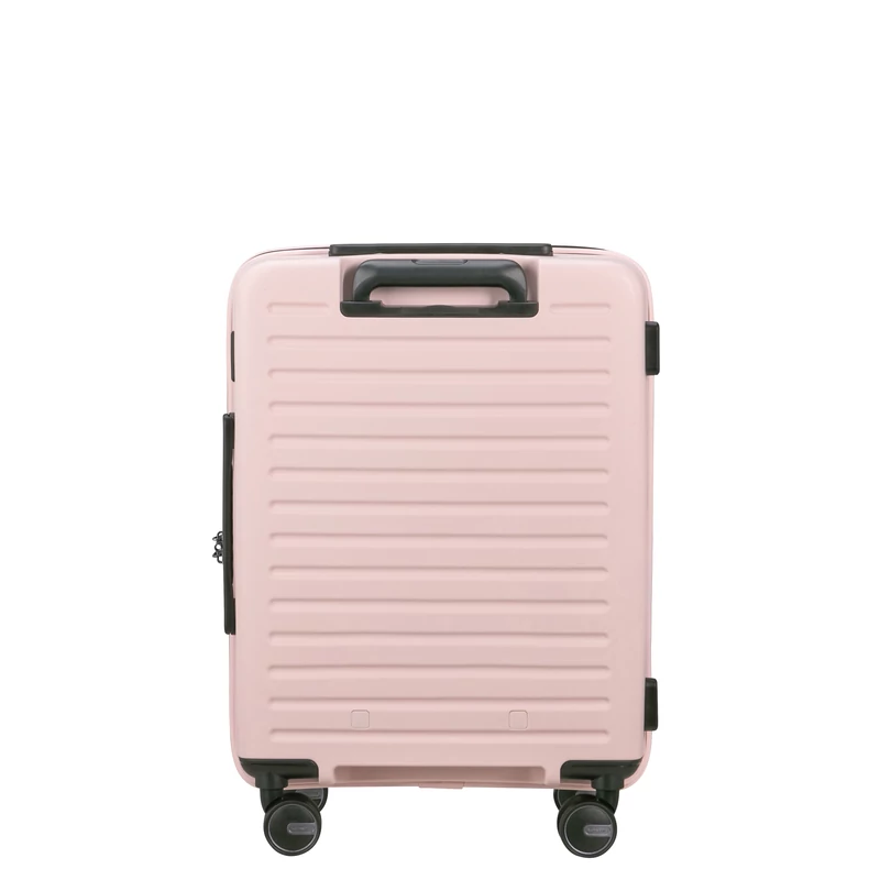 Samsonite Restackd spinner 4-kerekes keményfedeles bővíthető kabin bőrönd 55 x 40 x 20/23 cm, halvány rózsaszín
