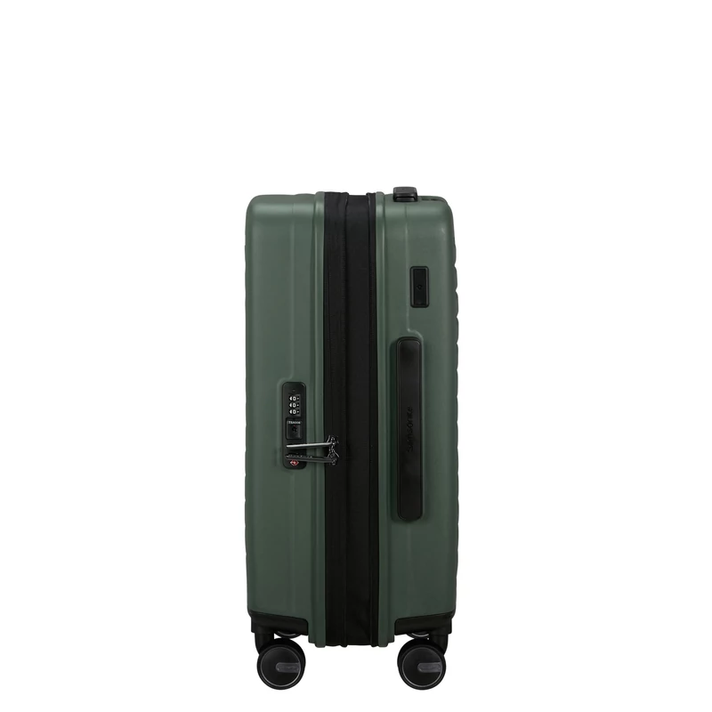 Samsonite Restackd spinner 4-kerekes keményfedeles bővíthető kabin bőrönd 55 x 40 x 20/23 cm, khaki