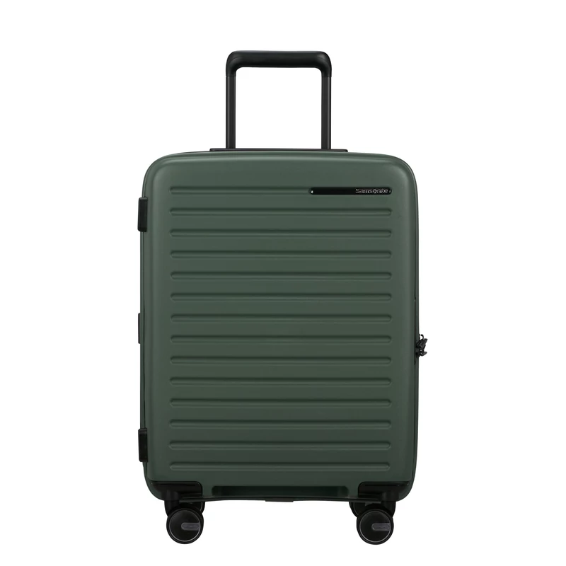 Samsonite Restackd spinner 4-kerekes keményfedeles bővíthető kabin bőrönd 55 x 40 x 20/23 cm, khaki
