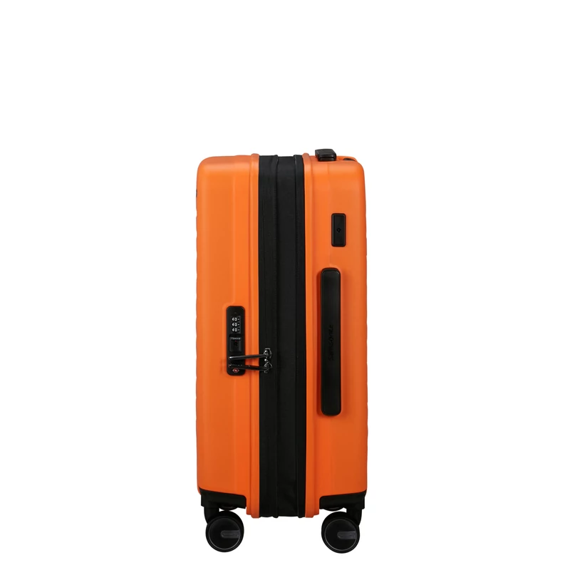 Samsonite Restackd spinner 4-kerekes keményfedeles bővíthető kabin bőrönd 55 x 40 x 20/23 cm, narancssárga