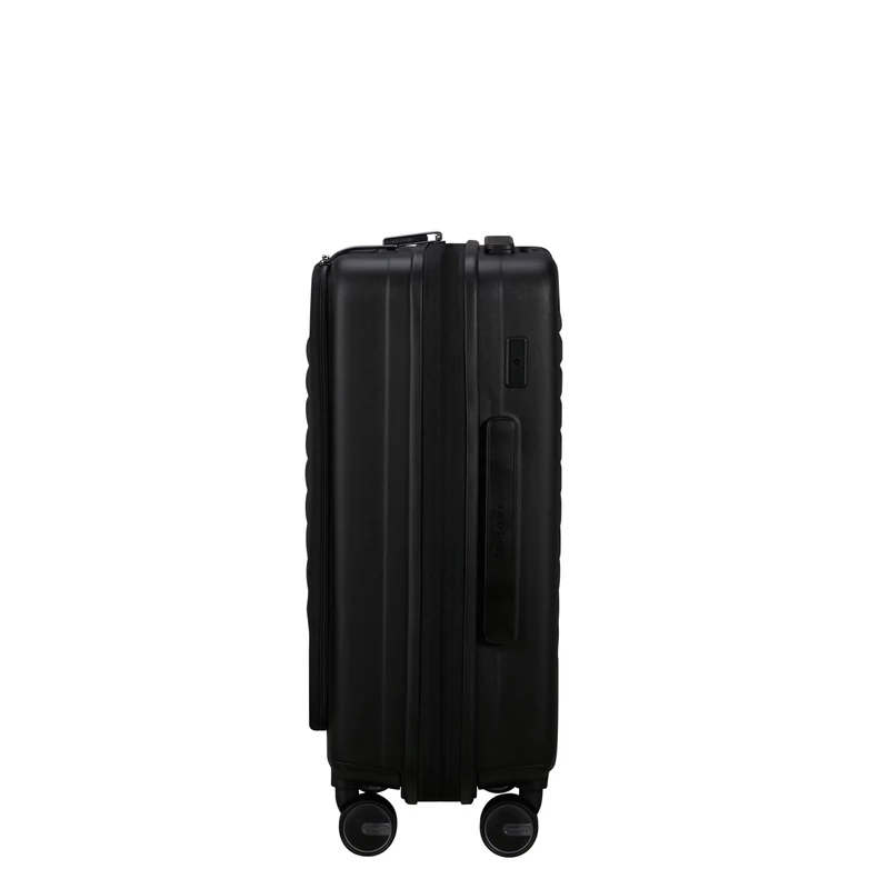 Samsonite Restackd spinner 4-kerekes keményfedeles bővíthető kabin bőrönd 55 x 40 x 23/26 cm, fekete