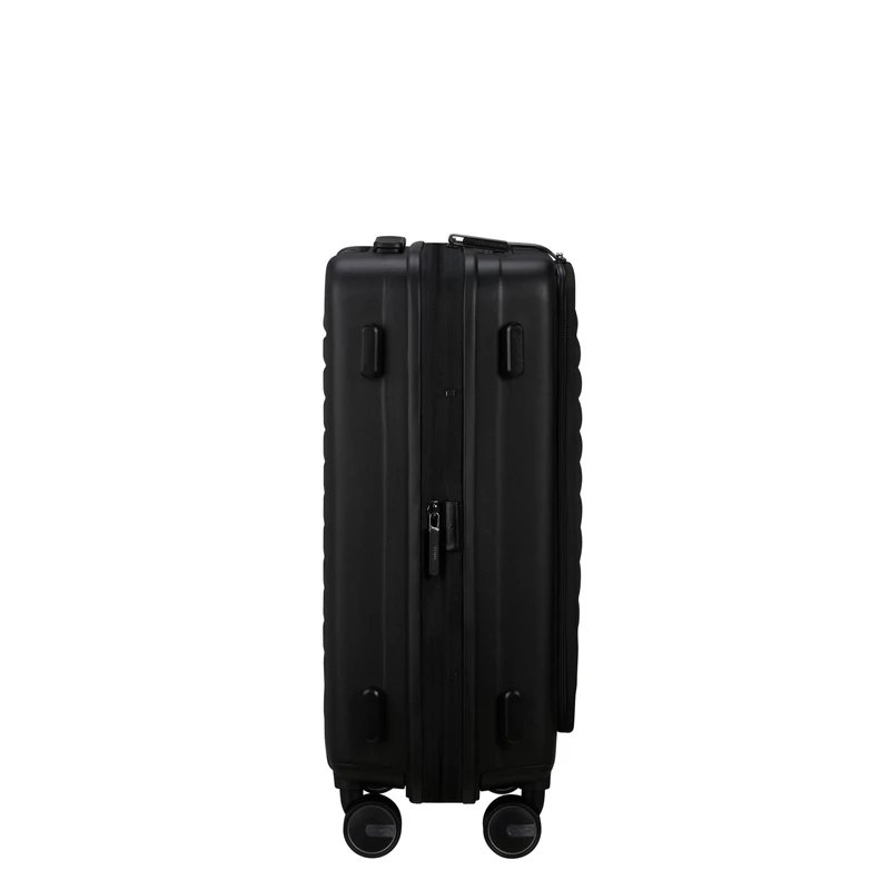 Samsonite Restackd spinner 4-kerekes keményfedeles bővíthető kabin bőrönd 55 x 40 x 23/26 cm, fekete