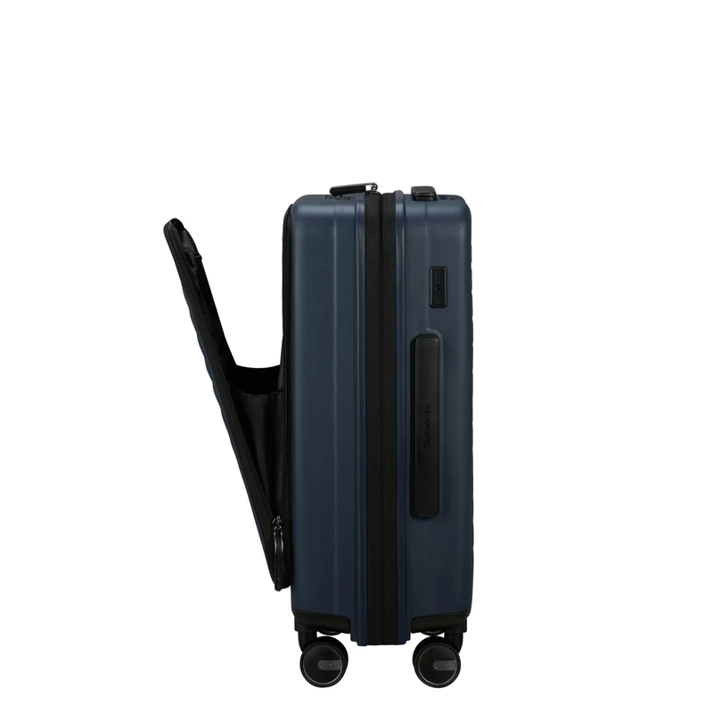 Samsonite Restackd spinner 4-kerekes keményfedeles bővíthető kabin bőrönd 55 x 40 x 23/26 cm, sötétkék