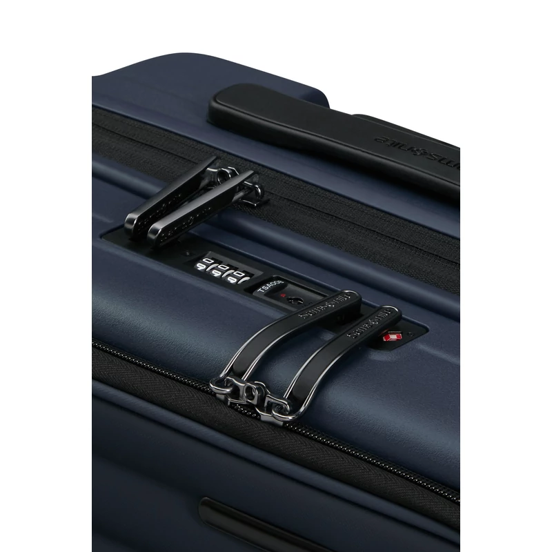 Samsonite Restackd spinner 4-kerekes keményfedeles bővíthető kabin bőrönd 55 x 40 x 23/26 cm, sötétkék