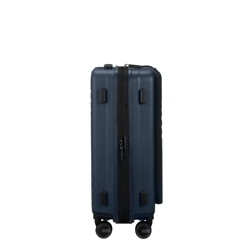 Samsonite Restackd spinner 4-kerekes keményfedeles bővíthető kabin bőrönd 55 x 40 x 23/26 cm, sötétkék