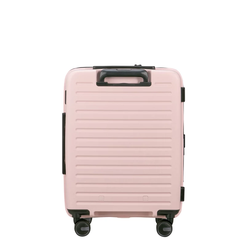 Samsonite Restackd spinner 4-kerekes keményfedeles bővíthető kabin bőrönd 55 x 40 x 23/26 cm, halvány rózsaszín